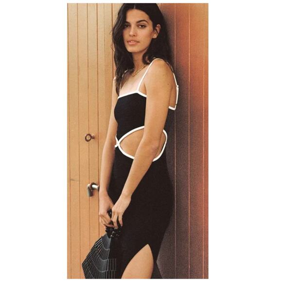 LSPACE Libra Rib Cutout Cover-Up Midi Dress Size Medium - Picture 5 of 12